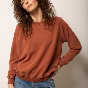Jungmaven Bonfire Raglan Sweatshirt - Terracotta / M